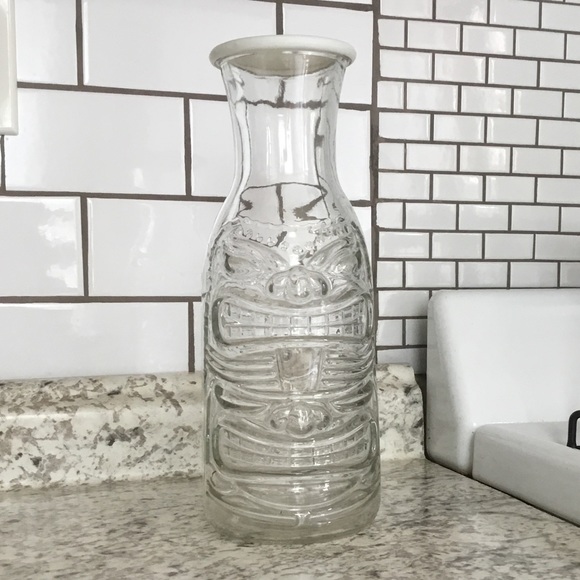 🍹Large Glass Tiki Pitcher Carafe